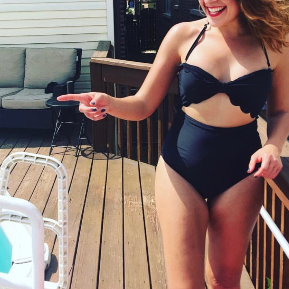 One piece bathing suit